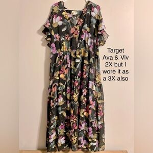 Ava & Viv long floral dress